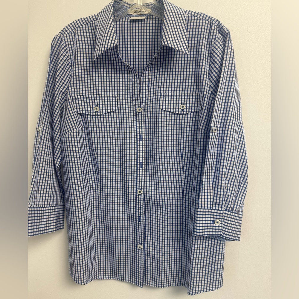 Blue Checkered Women’s Shirt